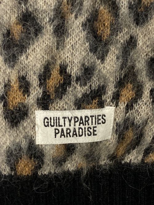 WACKO MARIA（ワコマリア）WACKO MARIA (ワコマリア) LEOPARD MOHAIR KNIT JAQUARD CARDIGAN ベージュ サイズ:Lの古着・服飾アイテム