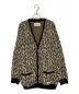 WACKO MARIA（ワコマリア）の古着「LEOPARD MOHAIR KNIT JAQUARD CARDIGAN」｜ベージュ