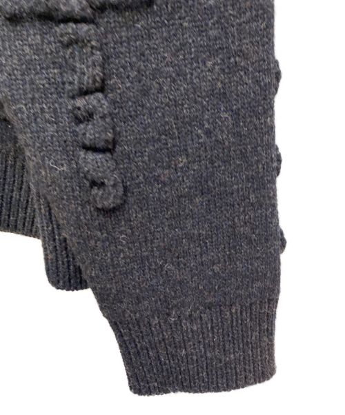 BOTTEGA VENETA（ボッテガベネタ）BOTTEGA VENETA (ボッテガベネタ) 22AW ロゴデザインニット グレー サイズ:XLの古着・服飾アイテム