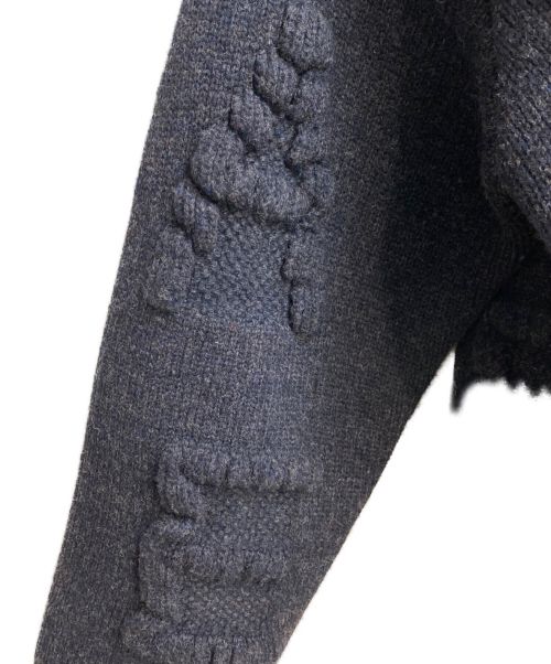 BOTTEGA VENETA（ボッテガベネタ）BOTTEGA VENETA (ボッテガベネタ) 22AW ロゴデザインニット グレー サイズ:XLの古着・服飾アイテム