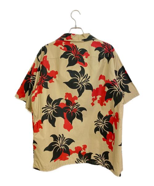PRADA（プラダ）PRADA (プラダ) 23SS フラワーオープンカラーシャツ ベージュ サイズ:Lの古着・服飾アイテム