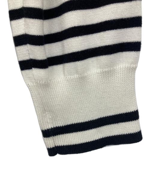 sacai（サカイ）sacai (サカイ) ストライプニットプルオーバー ブラック サイズ:2の古着・服飾アイテム