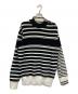 sacai（サカイ）の古着「ストライプニットプルオーバー」｜ブラック