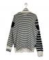 sacai (サカイ) ストライプニットプルオーバー ブラック サイズ:2：7000円