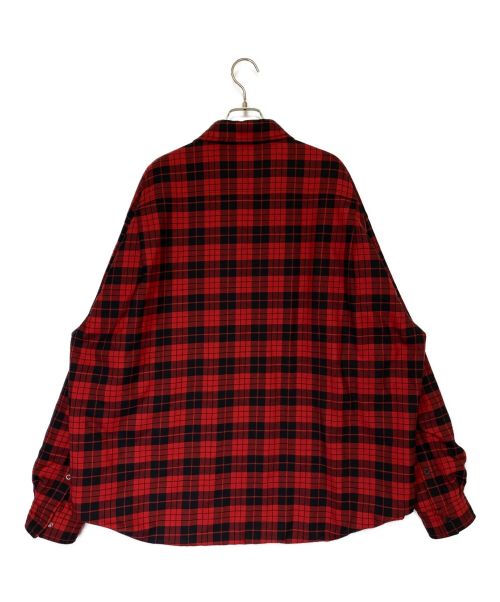 BALENCIAGA（バレンシアガ）BALENCIAGA (バレンシアガ) 中綿シャツジャケット レッド サイズ:40の古着・服飾アイテム