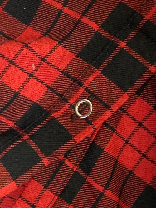 BALENCIAGA（バレンシアガ）BALENCIAGA (バレンシアガ) 中綿シャツジャケット レッド サイズ:40の古着・服飾アイテム