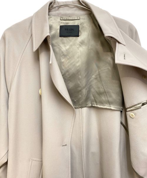 PRADA（プラダ）PRADA (プラダ) 24SS オーバーサイズトレンチコート ベージュ サイズ:48の古着・服飾アイテム