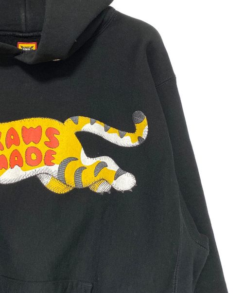 HUMAN MADE（ヒューマンメイド）HUMAN MADE (ヒューマンメイド) KAWS (カウズ) HOODIE ブラック サイズ:Lの古着・服飾アイテム