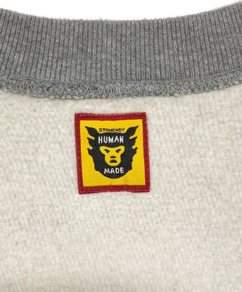 HUMAN MADE（ヒューマンメイド）HUMAN MADE (ヒューマンメイド) SWEATSHIRT グレー サイズ:XLの古着・服飾アイテム