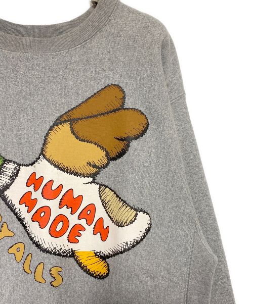 HUMAN MADE（ヒューマンメイド）HUMAN MADE (ヒューマンメイド) SWEATSHIRT グレー サイズ:XLの古着・服飾アイテム