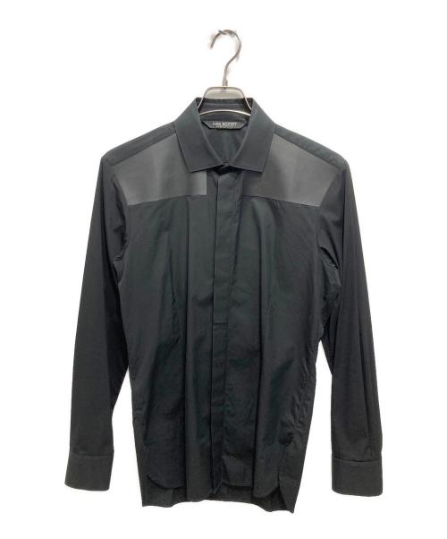 NEIL BARRETT（ニールバレット）NEIL BARRETT (ニールバレット) レザー切替シャツ ブラック サイズ:XSの古着・服飾アイテム