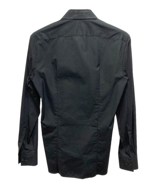 NEIL BARRETT（ニールバレット）NEIL BARRETT (ニールバレット) レザー切替シャツ ブラック サイズ:XSの古着・服飾アイテム