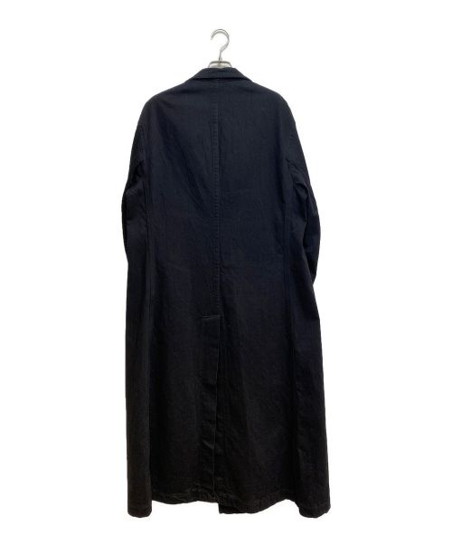 Yohji Yamamoto pour homme（ヨウジヤマモト プールオム）Yohji Yamamoto pour homme (ヨウジヤマモト プールオム) 23AW 12ozBK DENIM I-STAND COLLAR DENIM COAT ブラック サイズ:3の古着・服飾アイテム
