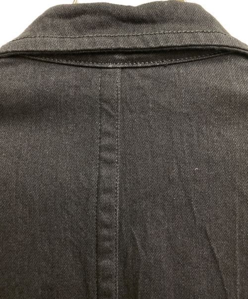 Yohji Yamamoto pour homme（ヨウジヤマモト プールオム）Yohji Yamamoto pour homme (ヨウジヤマモト プールオム) 23AW 12ozBK DENIM I-STAND COLLAR DENIM COAT ブラック サイズ:3の古着・服飾アイテム