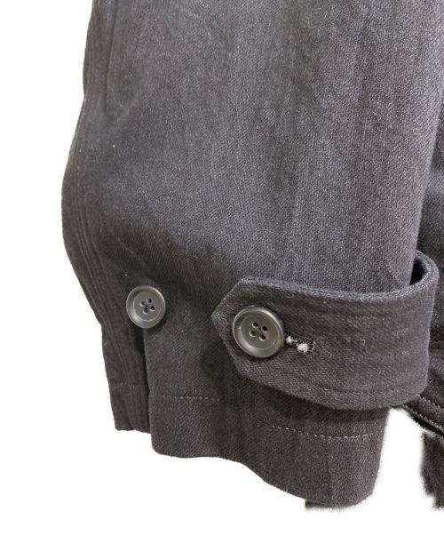 Yohji Yamamoto pour homme（ヨウジヤマモト プールオム）Yohji Yamamoto pour homme (ヨウジヤマモト プールオム) 23AW 12ozBK DENIM I-STAND COLLAR DENIM COAT ブラック サイズ:3の古着・服飾アイテム