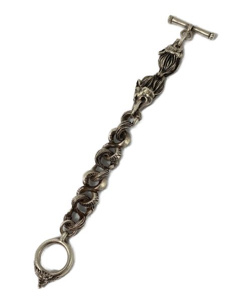 GOTHIC YOHJI YAMAMOTO（ゴシックヨウジヤマモト）GOTHIC YOHJI YAMAMOTO (ゴシックヨウジヤマモト) SILVER 950 WOLF BRACELET サイズ:-の古着・服飾アイテム