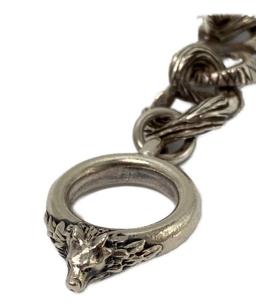 GOTHIC YOHJI YAMAMOTO（ゴシックヨウジヤマモト）GOTHIC YOHJI YAMAMOTO (ゴシックヨウジヤマモト) SILVER 950 WOLF BRACELET サイズ:-の古着・服飾アイテム