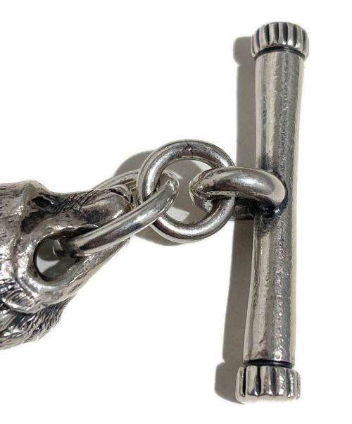 GOTHIC YOHJI YAMAMOTO（ゴシックヨウジヤマモト）GOTHIC YOHJI YAMAMOTO (ゴシックヨウジヤマモト) SILVER 950 WOLF BRACELET サイズ:-の古着・服飾アイテム