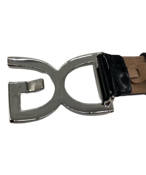 DOLCE & GABBANA（ドルチェ＆ガッバーナ）DOLCE & GABBANA (ドルチェ＆ガッバーナ) エナメルベルト ブラックの古着・服飾アイテム