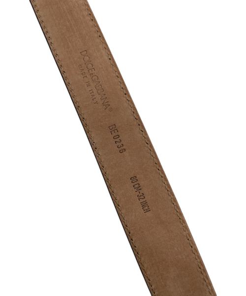 DOLCE & GABBANA（ドルチェ＆ガッバーナ）DOLCE & GABBANA (ドルチェ＆ガッバーナ) エナメルベルト ブラックの古着・服飾アイテム