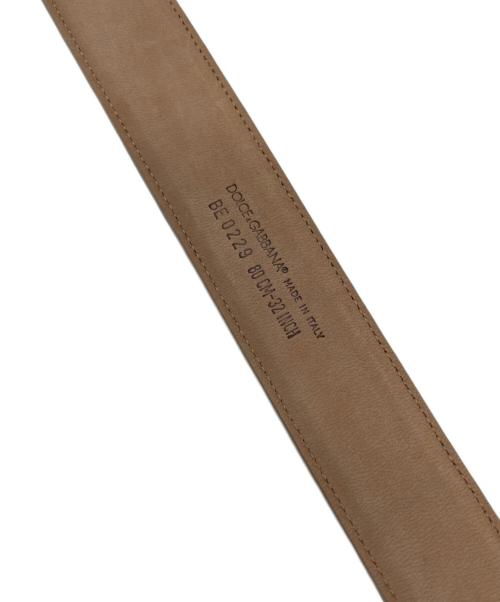 DOLCE & GABBANA（ドルチェ＆ガッバーナ）DOLCE & GABBANA (ドルチェ＆ガッバーナ) パイソンレザーベルト ベージュの古着・服飾アイテム