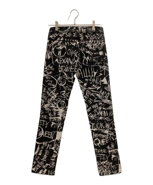 MCQ（マックキュー）MCQ (マックキュー) MCQ　総柄パンツ ブラック サイズ:W25の古着・服飾アイテム