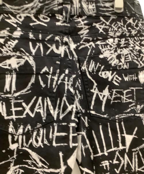 MCQ（マックキュー）MCQ (マックキュー) MCQ　総柄パンツ ブラック サイズ:W25の古着・服飾アイテム