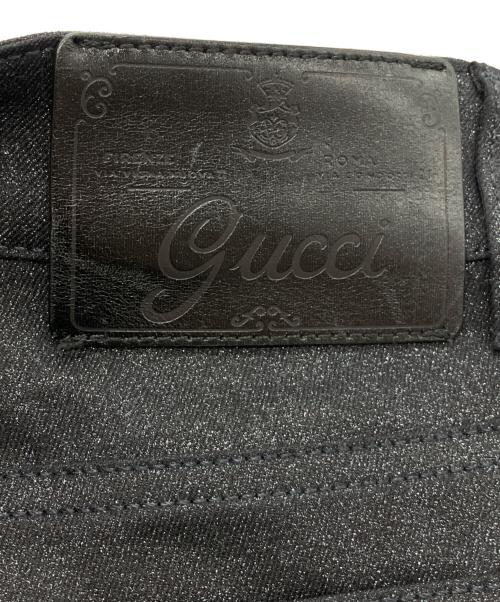 GUCCI（グッチ）GUCCI (グッチ) ラメパンツ ネイビー サイズ:36 未使用品の古着・服飾アイテム