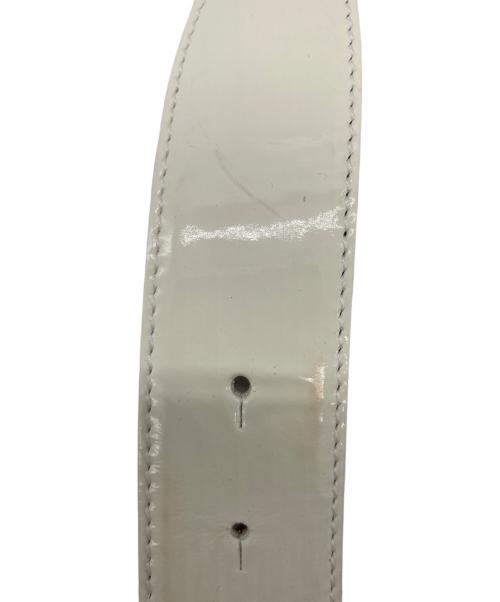 DOLCE & GABBANA（ドルチェ＆ガッバーナ）DOLCE & GABBANA (ドルチェ＆ガッバーナ) ロゴバックルベルト ホワイトの古着・服飾アイテム