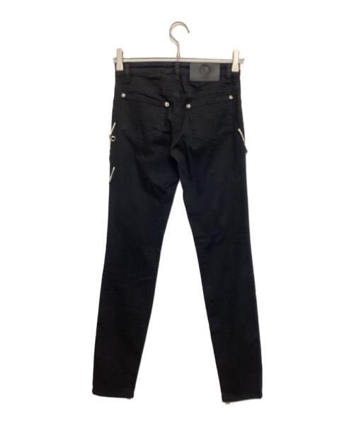 VERSUS VERSACE（ヴェルサス ヴェルサーチェ）VERSUS VERSACE (ヴェルサス ヴェルサーチェ) 装飾パンツ ブラック サイズ:W25の古着・服飾アイテム