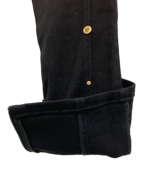 VERSACE（ヴェルサーチェ）VERSACE (ヴェルサーチェ) スタッズパンツ ブラック サイズ:W25の古着・服飾アイテム