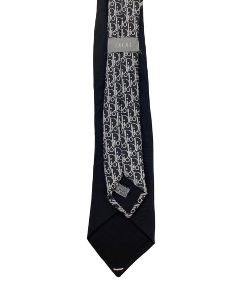 Dior（ディオール）Dior (ディオール) オブリーク柄シルクネクタイ ブラック サイズ:-の古着・服飾アイテム