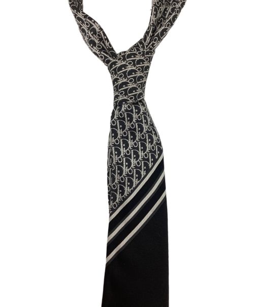 Dior（ディオール）Dior (ディオール) オブリーク柄シルクネクタイ ブラック サイズ:-の古着・服飾アイテム