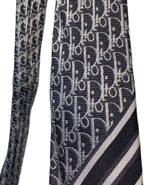 Dior（ディオール）Dior (ディオール) オブリーク柄シルクネクタイ ブラック サイズ:-の古着・服飾アイテム