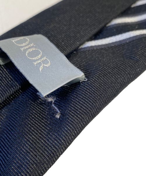 Dior（ディオール）Dior (ディオール) オブリーク柄シルクネクタイ ブラック サイズ:-の古着・服飾アイテム