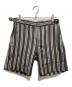 NEIL BARRETT（ニールバレット）の古着「ストライプショートパンツ」｜ブラウン