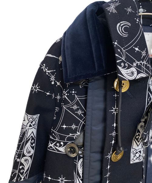 sacai（サカイ）sacai (サカイ) Dr.Woo (ドクターウー) Dr.Woo Bandana Print Coat ネイビー サイズ:1の古着・服飾アイテム