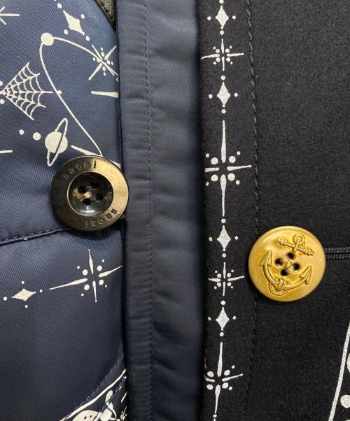 sacai（サカイ）sacai (サカイ) Dr.Woo (ドクターウー) Dr.Woo Bandana Print Coat ネイビー サイズ:1の古着・服飾アイテム