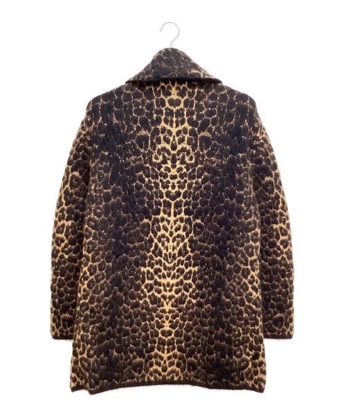 Saint Laurent Paris（サンローランパリ）Saint Laurent Paris (サンローランパリ) レオパードファーコート ブラウン×ブラック サイズ:XSの古着・服飾アイテム