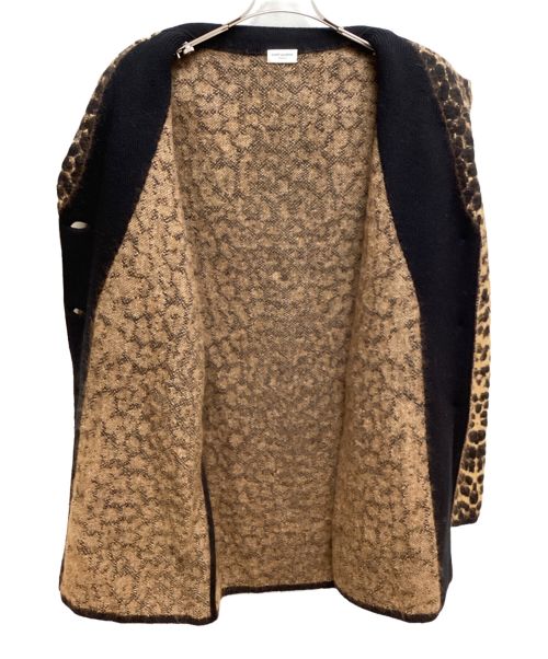 Saint Laurent Paris（サンローランパリ）Saint Laurent Paris (サンローランパリ) レオパードファーコート ブラウン×ブラック サイズ:XSの古着・服飾アイテム