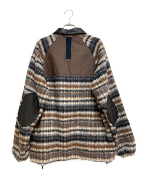 JUNYA WATANABE MAN（ジュンヤワタナベマン）JUNYA WATANABE MAN (ジュンヤワタナベマン) 22AW テクスチャードシャツジャケット カーキ×ブラウン サイズ:Sの古着・服飾アイテム