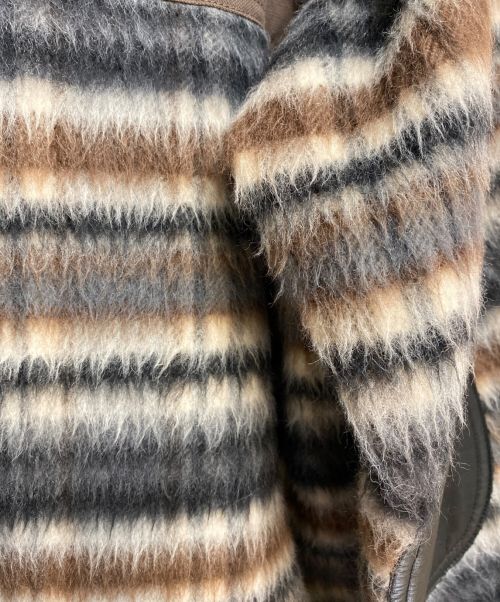 JUNYA WATANABE MAN（ジュンヤワタナベマン）JUNYA WATANABE MAN (ジュンヤワタナベマン) 22AW テクスチャードシャツジャケット カーキ×ブラウン サイズ:Sの古着・服飾アイテム