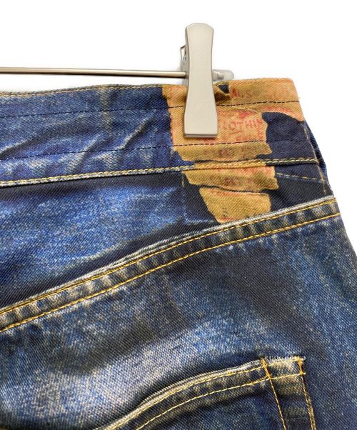 JUNYA WATANABE MAN（ジュンヤワタナベマン）JUNYA WATANABE MAN (ジュンヤワタナベマン) LEVI'S (リーバイス) Berberjin (ベルベルジン) 23SS 綿ツイルプリントデニムパンツ インディゴ サイズ:Sの古着・服飾アイテム