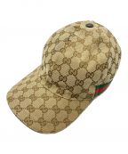 GUCCIグッチ）の古着「オリジナルGGキャンバス ベースボール キャップ」