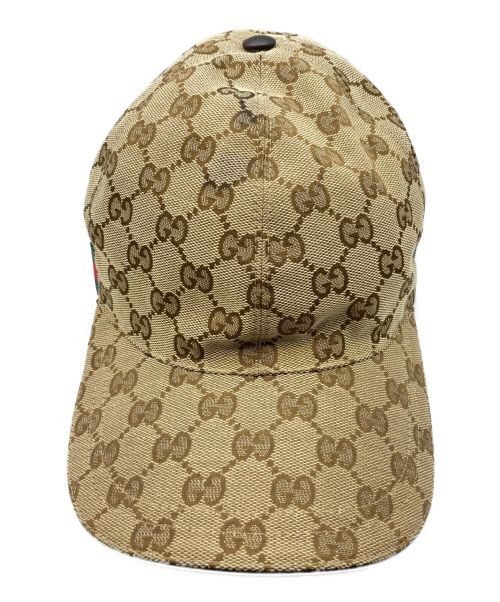 GUCCI（グッチ）GUCCI (グッチ) オリジナルGGキャンバス ベースボール キャップ サイズ:M(58)の古着・服飾アイテム