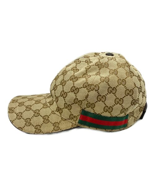 GUCCI（グッチ）GUCCI (グッチ) オリジナルGGキャンバス ベースボール キャップ サイズ:M(58)の古着・服飾アイテム