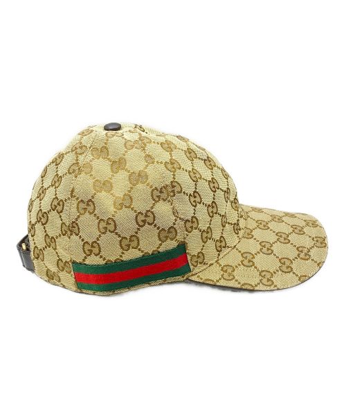 GUCCI（グッチ）GUCCI (グッチ) オリジナルGGキャンバス ベースボール キャップ サイズ:M(58)の古着・服飾アイテム