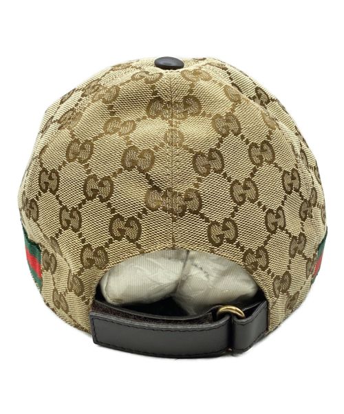 GUCCI（グッチ）GUCCI (グッチ) オリジナルGGキャンバス ベースボール キャップ サイズ:M(58)の古着・服飾アイテム