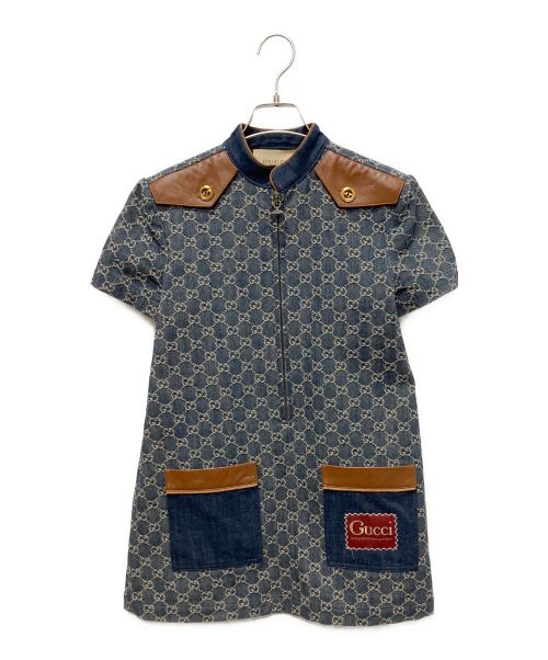 GUCCI（グッチ）GUCCI (グッチ) デニムドレス ブルー サイズ:36の古着・服飾アイテム