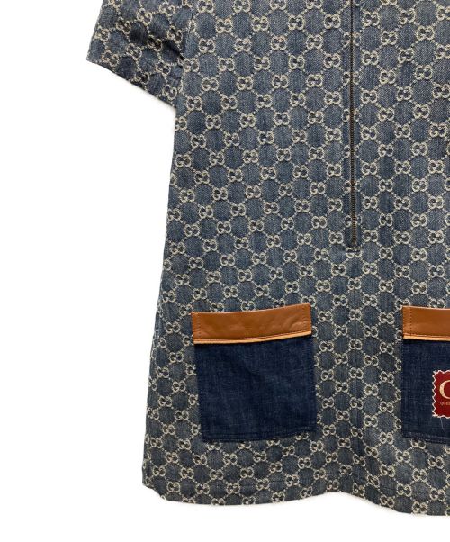 GUCCI（グッチ）GUCCI (グッチ) デニムドレス ブルー サイズ:36の古着・服飾アイテム